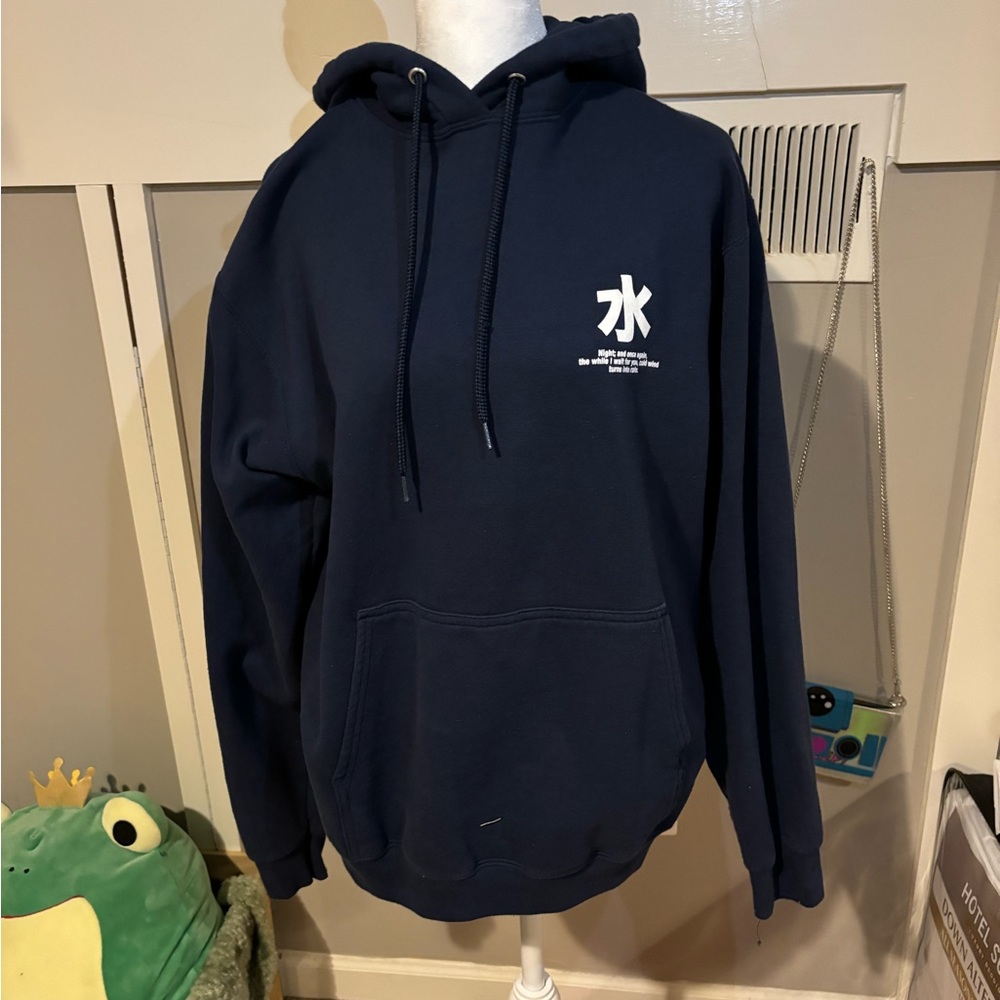 Blue Graphic Hoodie